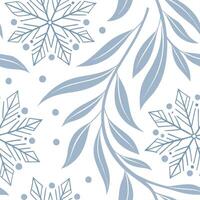 Winter whites seamless pattern with delicate snowflakes and icy textures for a refined elegant winter aesthetic concept as Elegant winter whites pattern with delicate snowflakes an Cleans Set 2 vector