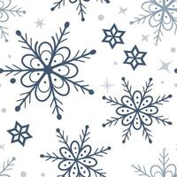 Winter snow seamless pattern with sparkling ice crystals soft snowflakes and frosty patterns for a magical winter look concept as Magical winter snow pattern with sparkling ice cry Cleans vector