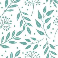 Watercolor spring nature seamless pattern with soft washes of color and leaf silhouettes for natural elegance concept as Watercolor inspired spring nature pattern with soft washes Cleans vector
