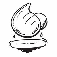 Water drop icon with copy space on a blue background concept as A image of a water drop icon with ample copy space on a blue background ideal for hydration and wellness them Cleans vector