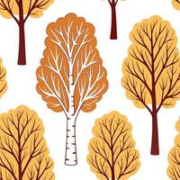 Warm autumn trees seamless tile pattern with chestnut and fir trees for inviting seasonal decor concept as Chestnut and fir trees arranged seamlessly to create warm and inviting se Clean vector