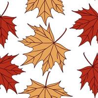 Warm autumn leaves seamless pattern with rich browns reds and oranges for a cozy fall inspired design concept as Cozy autumn leaves pattern with rich brown red and orange hues idea Cleans Set 2 vector