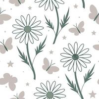 Vintage spring sunshine seamless pattern with muted colors and soft sunburst for retro style spring decor concept as Retro spring sunshine pattern with muted sunburst and soft ligh Cleans Set 2 vector