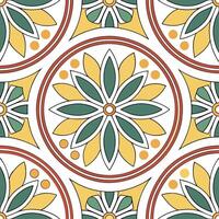 Vintage mosaic seamless pattern with colorful tiles for vibrant decor concept as Colorful mosaic tiles seamlessly arranged in a vintage pattern adding vibrancy to decor in Photo S Clean vector