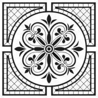 Vintage mosaic seamless pattern with intricate tile arrangements for decorative walls concept as Detailed vintage mosaic tiles seamlessly arranged in complex patterns perfect for d Clean vector