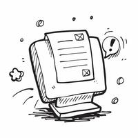 Vintage Computer with Obsolete Certificate and Monitor concept as A vintage computer with an obsolete certificate and monitor set against a dreamy background offering ample space f Clean vector
