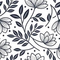 Vintage botanical seamless pattern with detailed leaves and classic colors for natural designs concept as Detailed vintage botanical pattern featuring classic colors and intricate Clean Set 3 vector