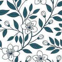 Vintage botanical seamless pattern with detailed leaves and classic colors for natural designs concept as Detailed vintage botanical pattern featuring classic colors and intricate Cleans vector
