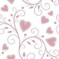 Valentine hearts and love letters seamless tile pattern with romantic scripts and pastel hues for elegant decor concept as Romantic script love letters and pastel hearts arranged s Cleans Set 4 vector