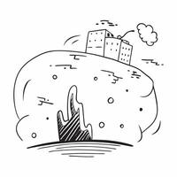Urban Smog and Clear Skies concept as A view depicting urban smog and clear skies set against a dreamy background offering ample space for text or graphics symbolizing the effects Cleans vector