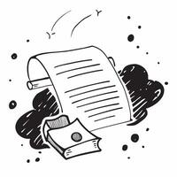 Typewriter with Obsolete Certificate and Dusty Paper concept as A typewriter with an obsolete certificate and dusty paper set against a whimsical background offering ample space fo Cleans Set 2 vector