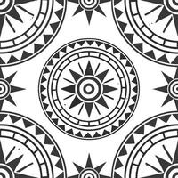 Tribal patterns seamless design with ancient symbols and distressed textures for a rugged time honored look concept as Rugged tribal patterns with ancient symbols and distressed te Cleans vector