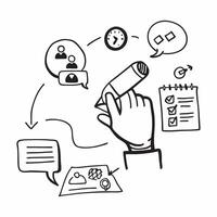 Trainer with communication skills workshop concept as A trainers profile blended with a communication skills workshop symbolizing effective communication and interpersonal skills Cleans vector