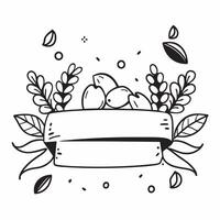 Thanksgiving themed border frame with nuts and cranberries with copy space concept as A border frame featuring nuts and cranberries symbolizing the festive nature of Thanksgiving Cleans vector