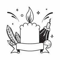Thanksgiving themed border frame with maize and candles with copy space concept as A border frame featuring maize and candles creating a festive Thanksgiving decoration with plent Cleans vector