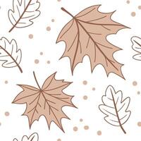 Thanksgiving leaves seamless pattern with rich autumn colors of red orange and yellow for a warm harvest inspired look concept as Warm Thanksgiving pattern with red orange and yell Cleans Set 14 vector