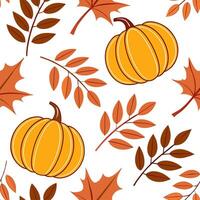 Thanksgiving leaves seamless pattern with rich autumn colors of red orange and yellow for a warm harvest inspired look concept as Warm Thanksgiving pattern with red orange and yell Cleans Set 9 vector