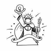 Supreme Leader with Scepter and Throne concept as An image of a supreme leader with a scepter and throne set against a dreamy background offering ample space for text or graphics s Cleans vector