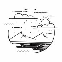 Sunrise and Sunset Desert concept as A timelapse view of sunrise and sunset over the desert set against a whimsical background offering ample space for text or graphics symbolizing Cleans vector