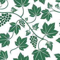 Summer leaves seamless pattern with ivy and grape vines for a rustic natural home feel concept as Rustic ivy and grape vines arranged seamlessly for a natural earthy summer atmosph Cleans vector