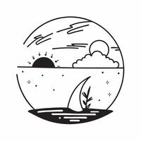 Summer and Winter Beach concept as Half tone summer and winter beach landscape offering ample space for text or graphics symbolizing relaxation and transformation in Photo Stock C Cleans vector