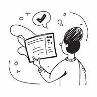 Strategist with Puzzle and Growth Graph concept as A strategist working with a puzzle and a growth graph set against a whimsical background offering ample space for text or graphic Cleans Set 2 vector