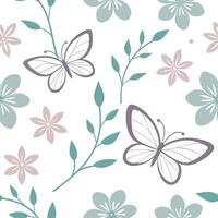 Spring pastel seamless pattern with soft peach lavender and mint colors for a calm balanced feel concept as Soft peach lavender and mint pastel colors in a seamless pattern to crea Cleans vector