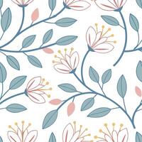 Spring pastel seamless tile pattern featuring soft pinks blues and yellows for calm serene spaces concept as Gentle pastel shades of pink blue and yellow arranged in a seamless spr Cleans vector