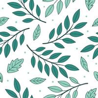 Spring leaves seamless pattern with scattered leaves and subtle color transitions for a natural organic aesthetic concept as Natural spring leaves pattern with scattered leaves and Cleans vector