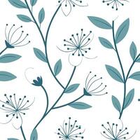 Spring floral seamless pattern with soft petals and light pastels for a gentle soothing design concept as Gentle spring floral pattern featuring soft petals and light pastel colors Cleans Set 2 vector