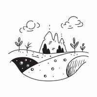 Spring and Autumn Plains concept as Half tone spring and autumn plains landscape offering ample space for text or graphics symbolizing renewal and preparation in Photo Stock Conce Cleans vector