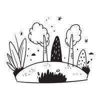 Spring and Autumn Forest concept as Half tone spring and autumn forest landscape offering ample space for text or graphics symbolizing renewal and change in Photo Stock Concept Cleans vector