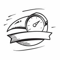 Speedometer icon with copy space on a gray background concept as A image of a speedometer icon with generous copy space on a gray background ideal for speed and performance Cleans vector