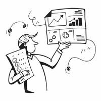 Secretary with Notes and Files concept as An image of a secretary with notes and files set against a dreamy background offering ample space for text or graphics symbolizing organiz Cleans vector