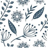 Scandinavian folk patterns and motifs seamless tile pattern with cool tones and traditional designs for minimalist decor concept as Cool toned folk motifs and traditional Scandinav Cleans vector