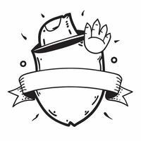 Safety symbol with blank area for personalized messages concept as A customizable safety symbol featuring a blank area for adding personalized messages making it suitable for a var Cleans vector