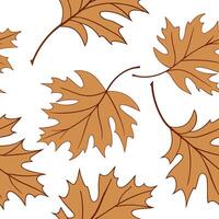 Rustic autumn leaves seamless pattern with deep earth tones and organic shapes for a natural earthy design concept as Rustic autumn leaves pattern with earth tones and organic shap Cleans Set 2 vector