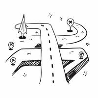 Roadmap symbol with space for text on a blue background concept as A sleek roadmap symbol with ample space for text on a blue background suitable for illustrating business plans mi Cleans vector