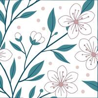 Romantic spring nature seamless pattern with soft floral arrangements and pastel color palette for delicate decor concept as Romantic spring nature pattern with delicate floral arr Cleans vector