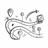 Roadmap icon with copy space for infographics concept as An infographic ready roadmap icon with copy space designed to convey complex information and strategic insights in a visual Cleans vector
