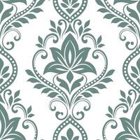 Retro damask seamless pattern with muted tones for classic home decor concept as Subtle retro damask motifs in a seamless pattern using muted color tones for timeless home decorati Cleans vector