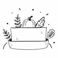 Pumpkin and autumn leaves centerpiece on a table with copy space concept as A table featuring a pumpkin and autumn leaves centerpiece symbolizing Thanksgiving decor with plenty of Cleans vector
