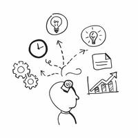 Project manager with resource shortage concept as A project managers profile blended with a resource shortage report symbolizing the difficulties of project limitations Ideal for Cleans vector