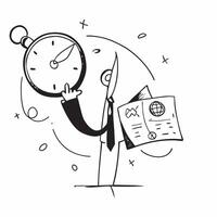 Planner with Map and Compass concept as A business planner holding a map and a compass set against a whimsical background offering ample space for text or graphics symbolizing navi Cleans vector
