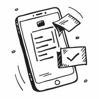 Phone with Loan Application concept as A phone displaying a loan application interface with blank space in Photo Stock Concept Cleans vector