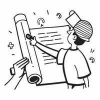 Person with Hammer and Blueprint for Building Service concept as A person holding a hammer and blueprint set against a blank background providing space for text or graphics symboli Cleans vector