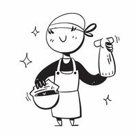 Person with Cleansing Supplies and Smiling Service concept as A person holding Cleansing supplies with a bright smile set against a Cleans background offering space for text or graphi Cleans Set 3 vector