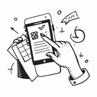 Person with a travel translator language app and phrasebook overlay symbolizing language tech for travel with copy space concept as A person intertwined with a travel translator l Cleans vector