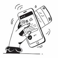 Person Using Savings App for Emergency Fund concept as A person using a savings app for managing an emergency fund on their smartphone with a Cleans background providing ample space Cleans vector