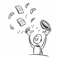 Person Throwing Money in Air concept as A person throwing money into the air with a plain background providing ample space for text or design elements symbolizing wealth and abunda Cleans vector